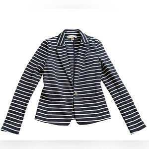 Michael Kors Blue & White Striped Blazer size 0